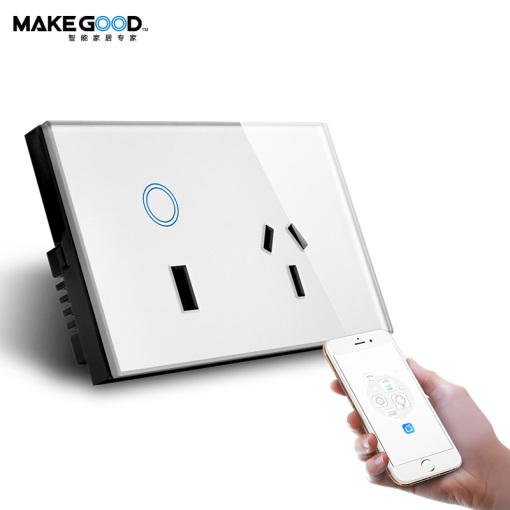 Makegood Wi-Fi Wall Socket&USB Charger AU standard power point smart energy monitor alexa google assistant Wifi 16A gpo