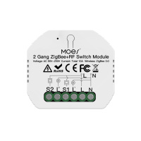 2Gang Zigbee3.0 Smart Switch Module With RF433 Function