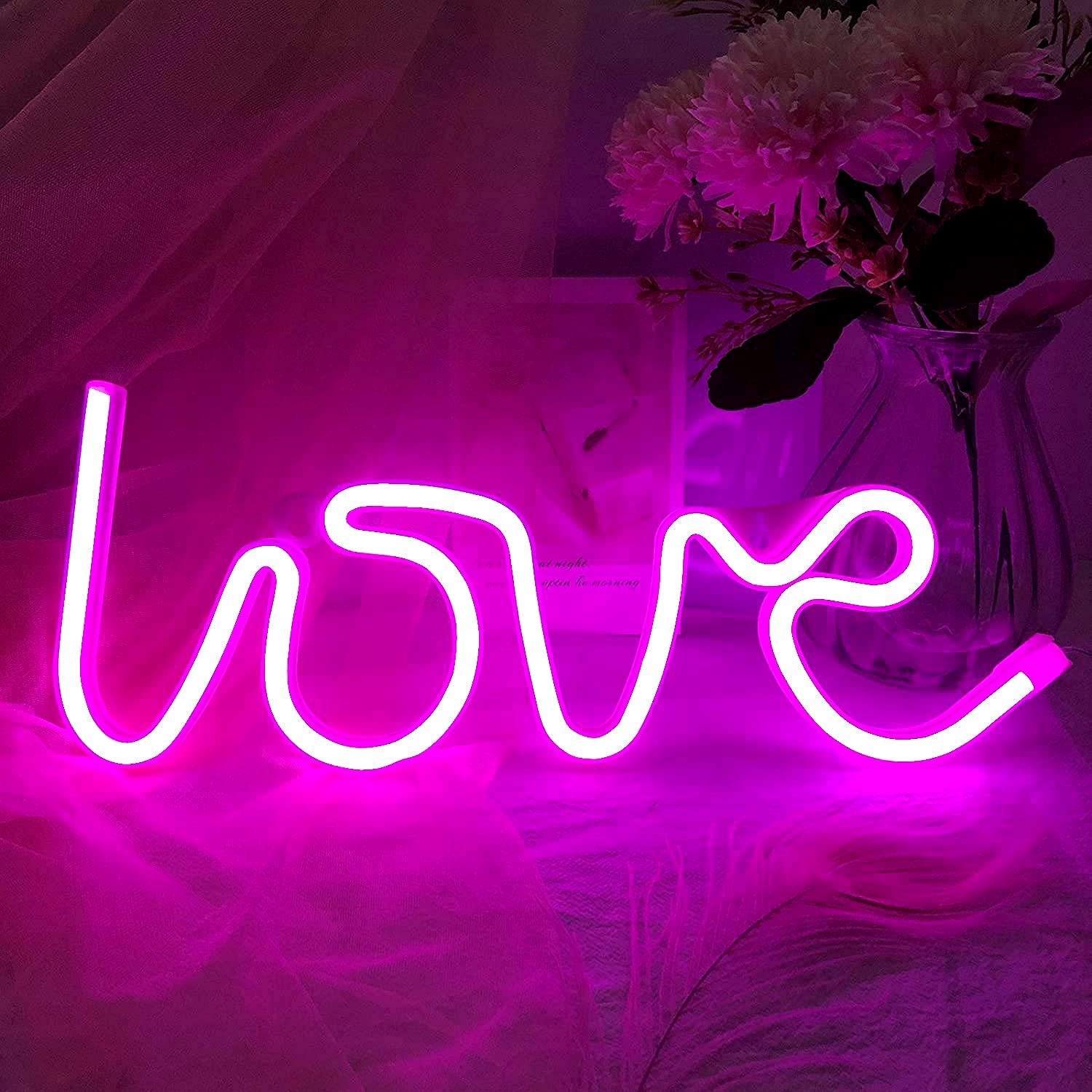 Smart Neon Light Sign Love USB Powered Ambient Lighting Accent Light ...