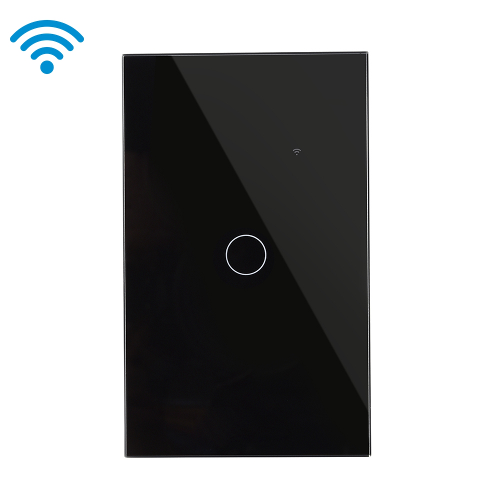 WiFi switch Work with Amazon Alexa Smart WiFi Switch Glass Panel 1gang
