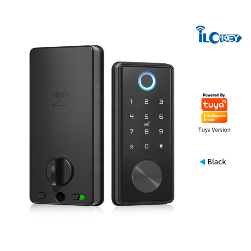 iLockey Security Wireless Electronic Locks Hotel Cerraduras Digital Key Biometric Fingerprint Tuya Smart Lock