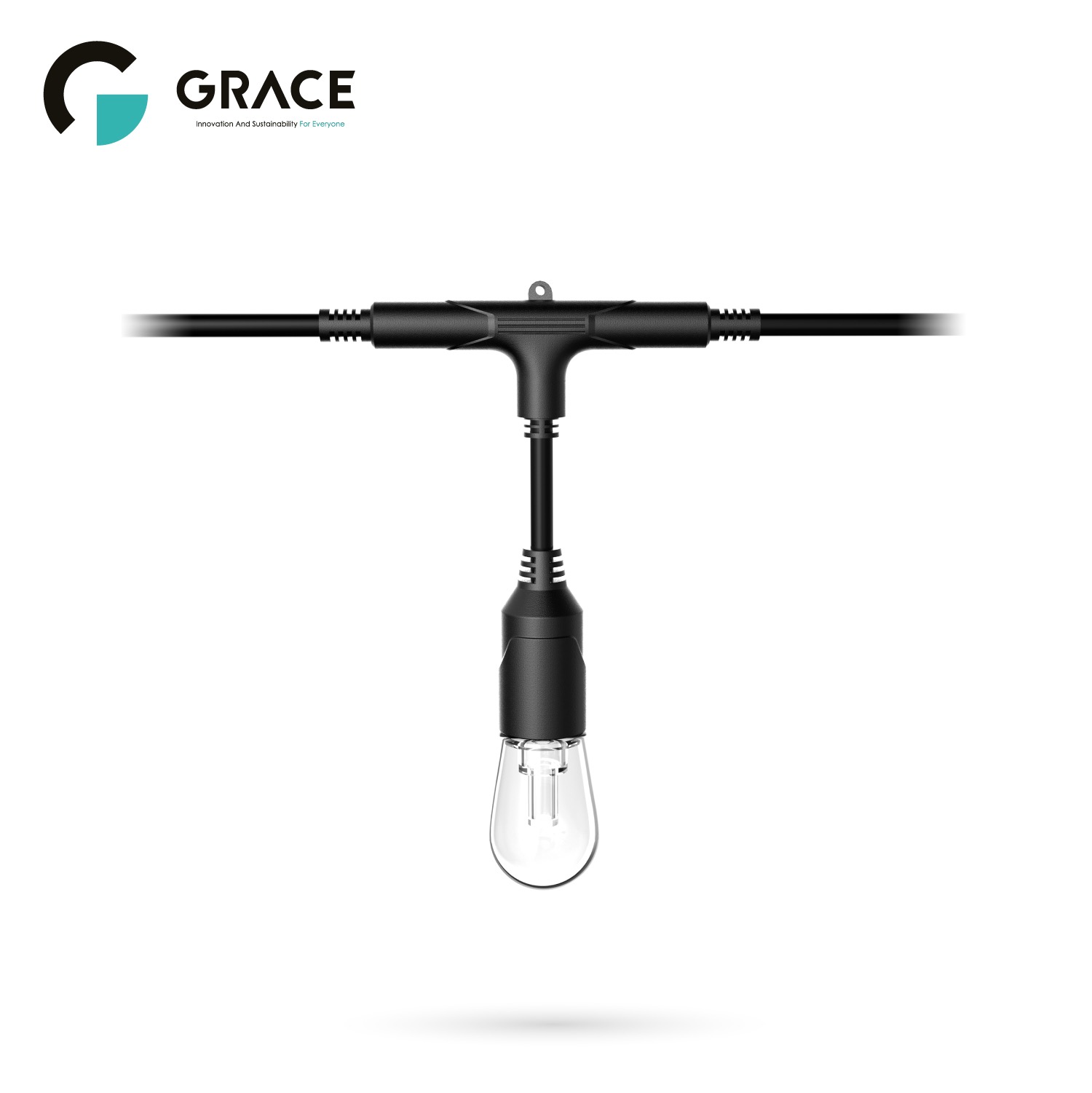 Smart Outdoor String Light RGBWIC String Lights Tuya Expo