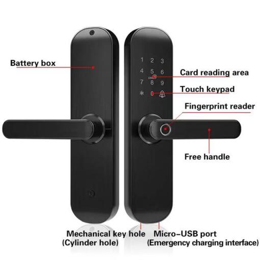 Wi-Fi Single Handle Indoor Intelligent Door Lock