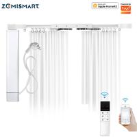 Zemismart Tuya Wi-Fi Smart Curtain Motor With Track Work with Homekit Siri Alexa Voice Remote Timer Control