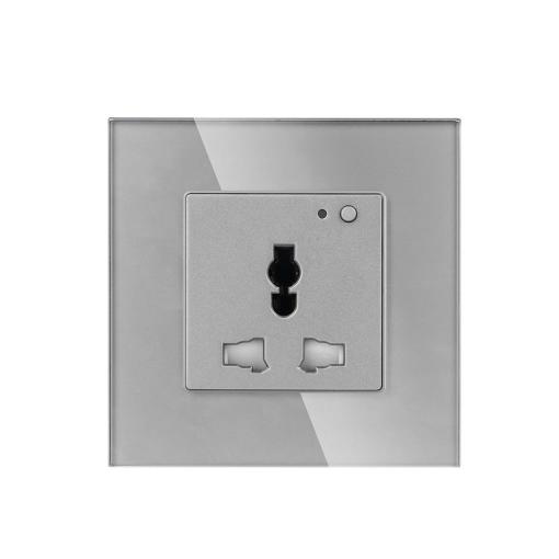 Smart Zigbee Tuya Support Smart Universal 13A Socket Multi-function Interior Grey Intelligent Mobile Control 13A Socket