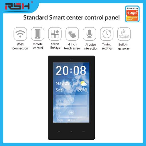 Smart 4inch functional Control Panel Touch Screen Control for Smart Home Works with WIFI ZIgbee Bluetooth Products