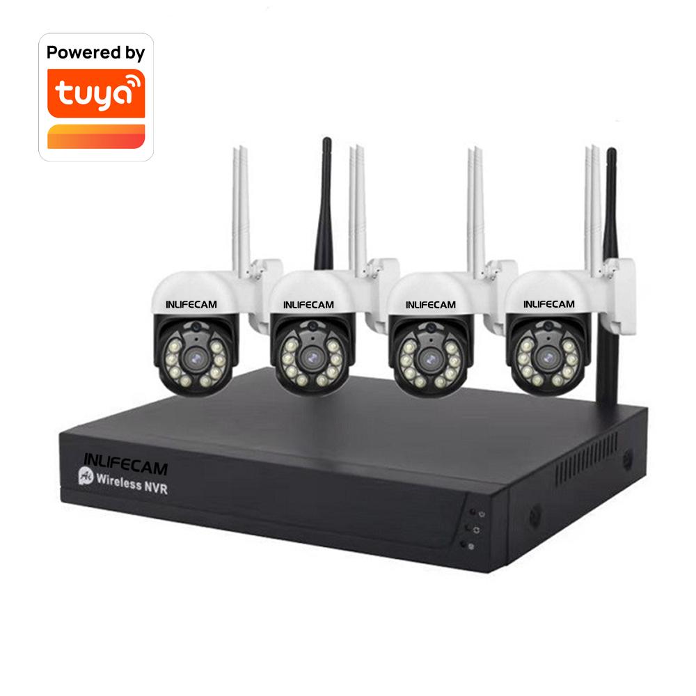 H.265 3MP HD Wireless CCTV System Two Way Audio Waterproof PTZ WIFI IP