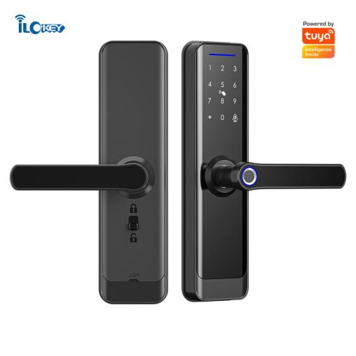 iLockey High Security Electric Digital Fingerprint Smart Door Lock Tuya APP  Wifi Lock