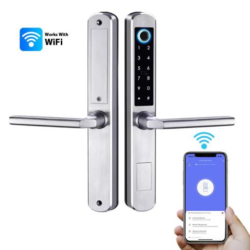 Waterproof WiFi Smart Door Lock Bridge Aluminum Slim Lock 3585 Mortise