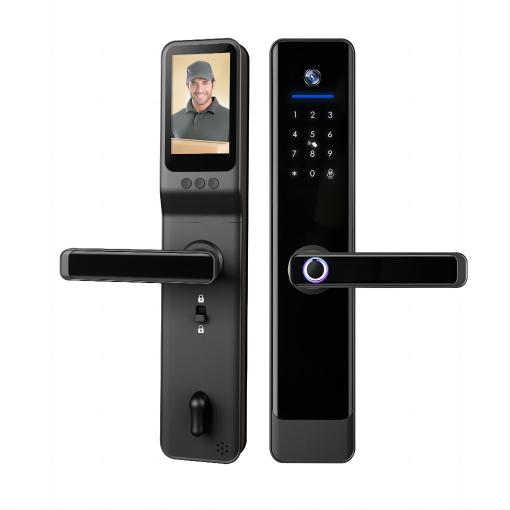 iLockey entrance gate waterproof camera screen tuya smart door lock