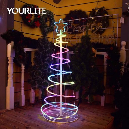 Yourlite Christmas Decoration Lights Built-in High-sensitivity Microphone Dreamcolor Music Sync Wifi Christmas Tree Light