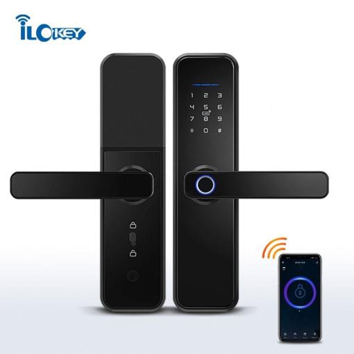 iLockey High Smart Door Lock Wi-Fi Smart Home Digital Lock Biormetric Fingerprint Door Lock