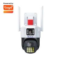 Tuya Smart app  3.0MP+3.0MP Outdoor Dual Lens WIFI PTZ IP Camera Waterproof